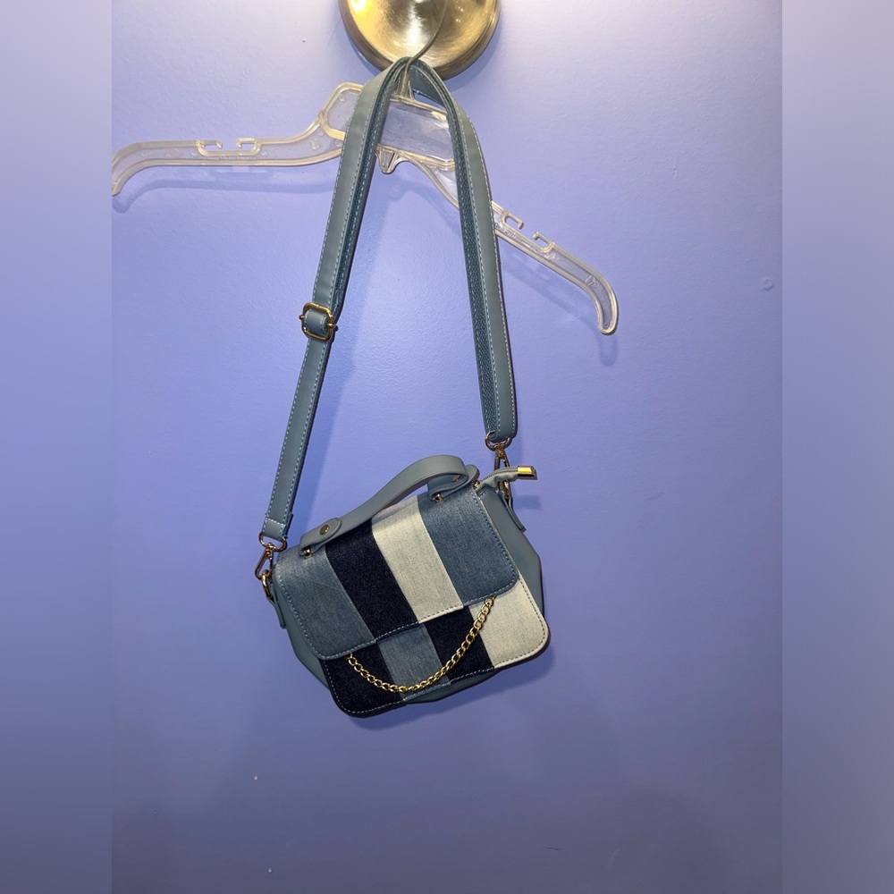 Patchwork Denim Purse - image 1